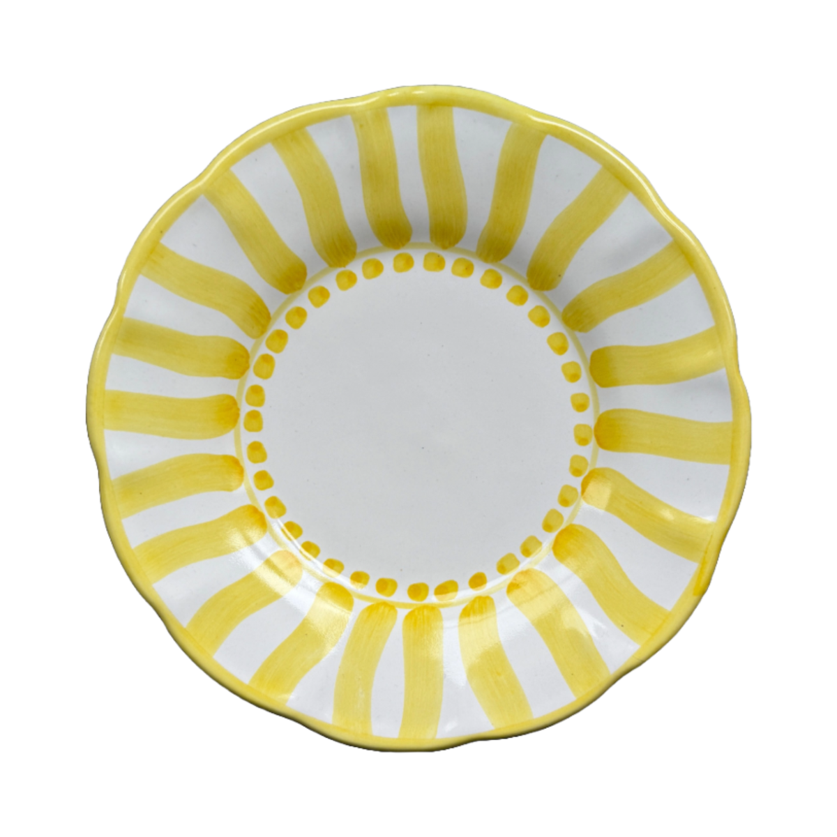 Plate Sole 16 cm Stripe Yellow