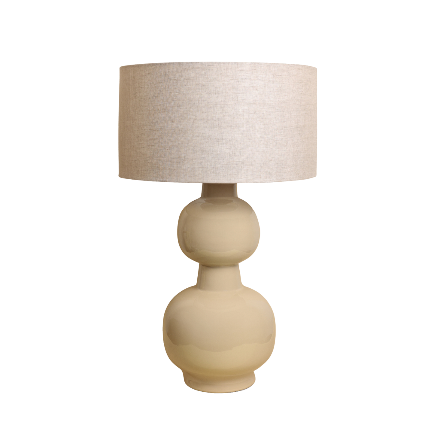 Amália Table Lamp, Beige Ceramic