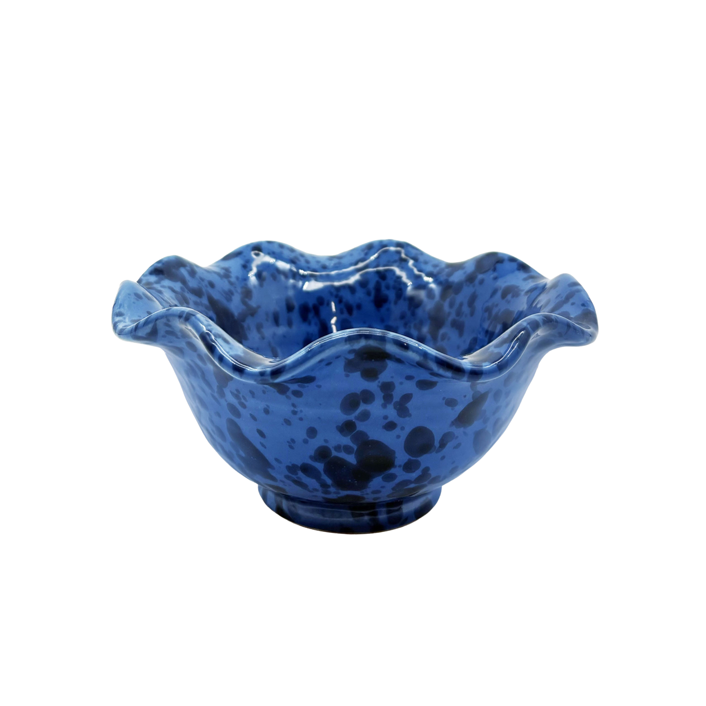 Small Wavy Splatterware Bowl