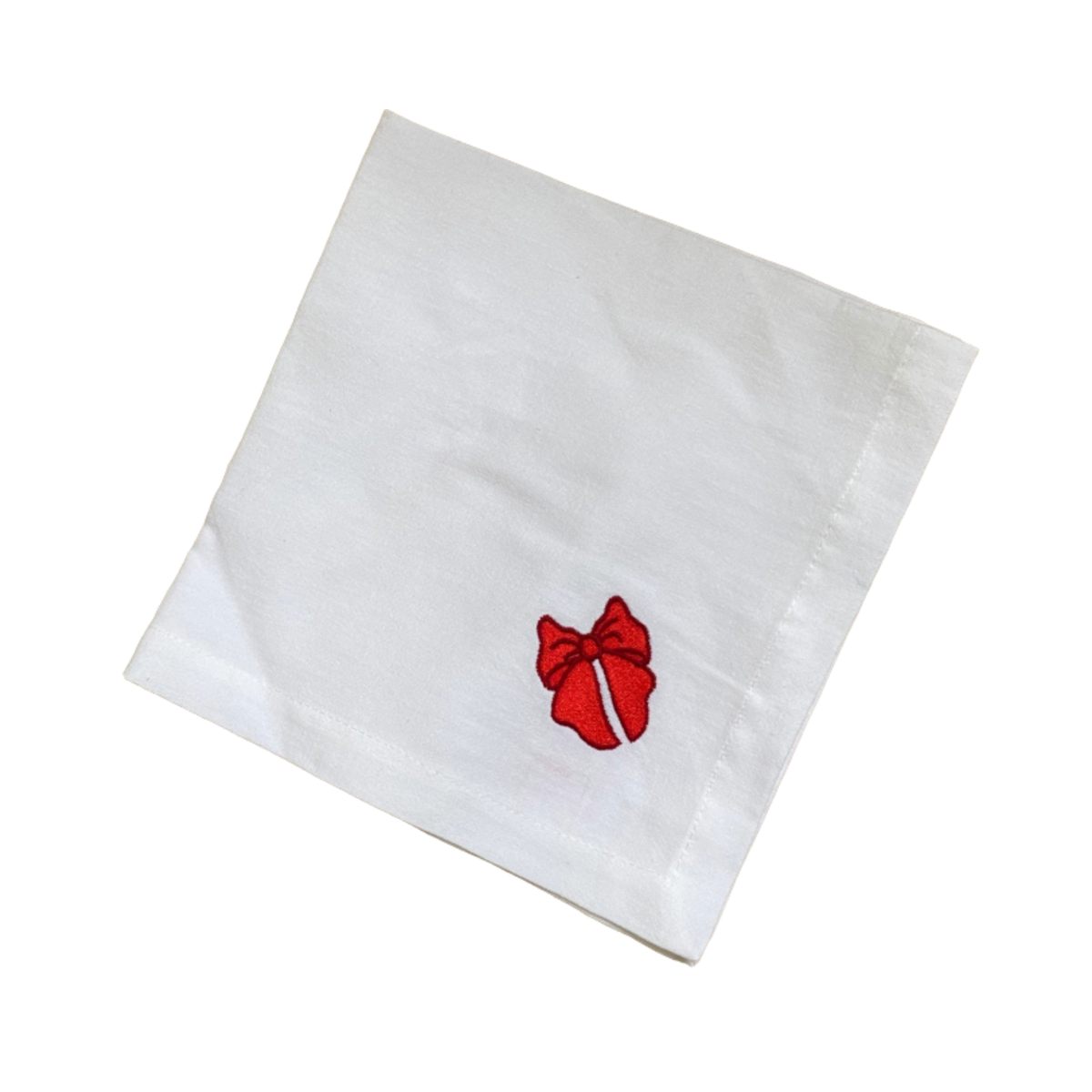 Napkins Red Bow - Set Of 4
