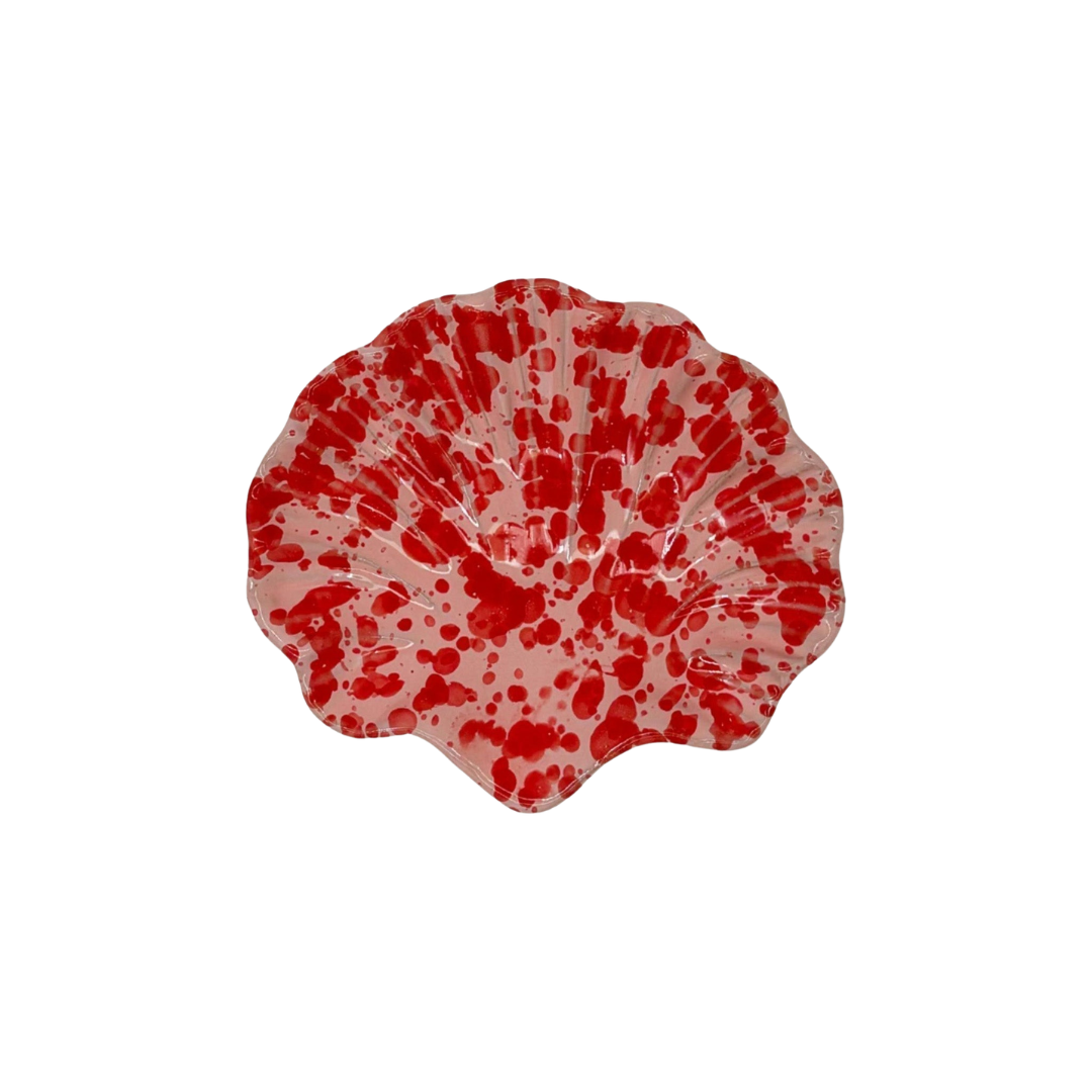 Splatterware Shell Dish