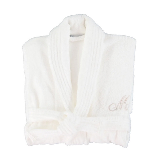 Customised White Bath Robe MF