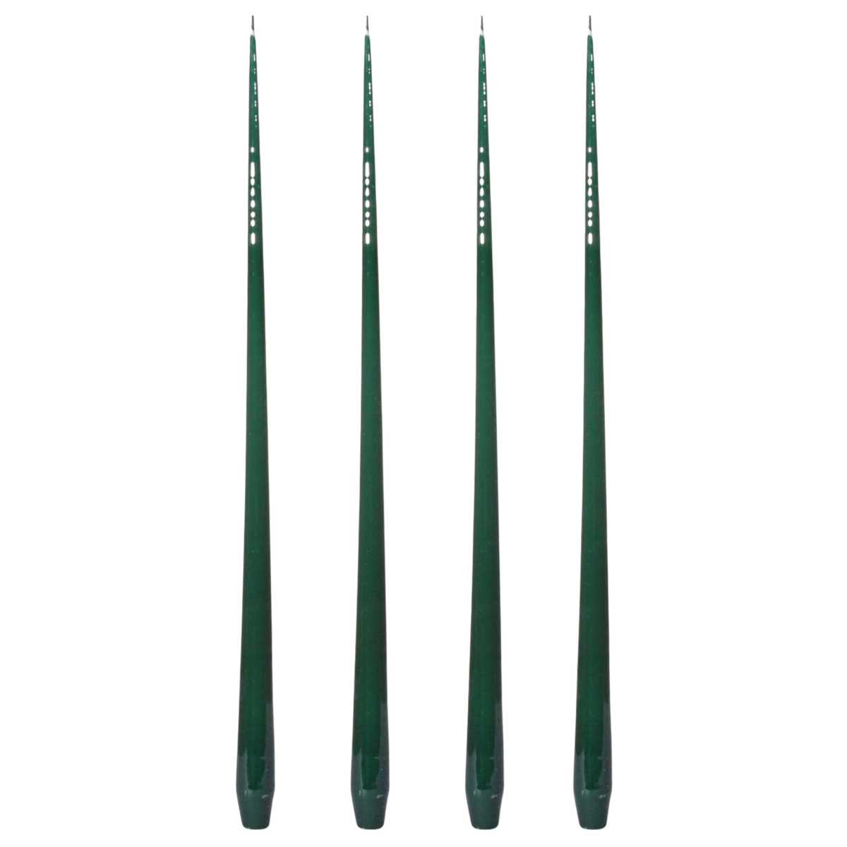 Aurora Tall Slender Taper Candles - Green