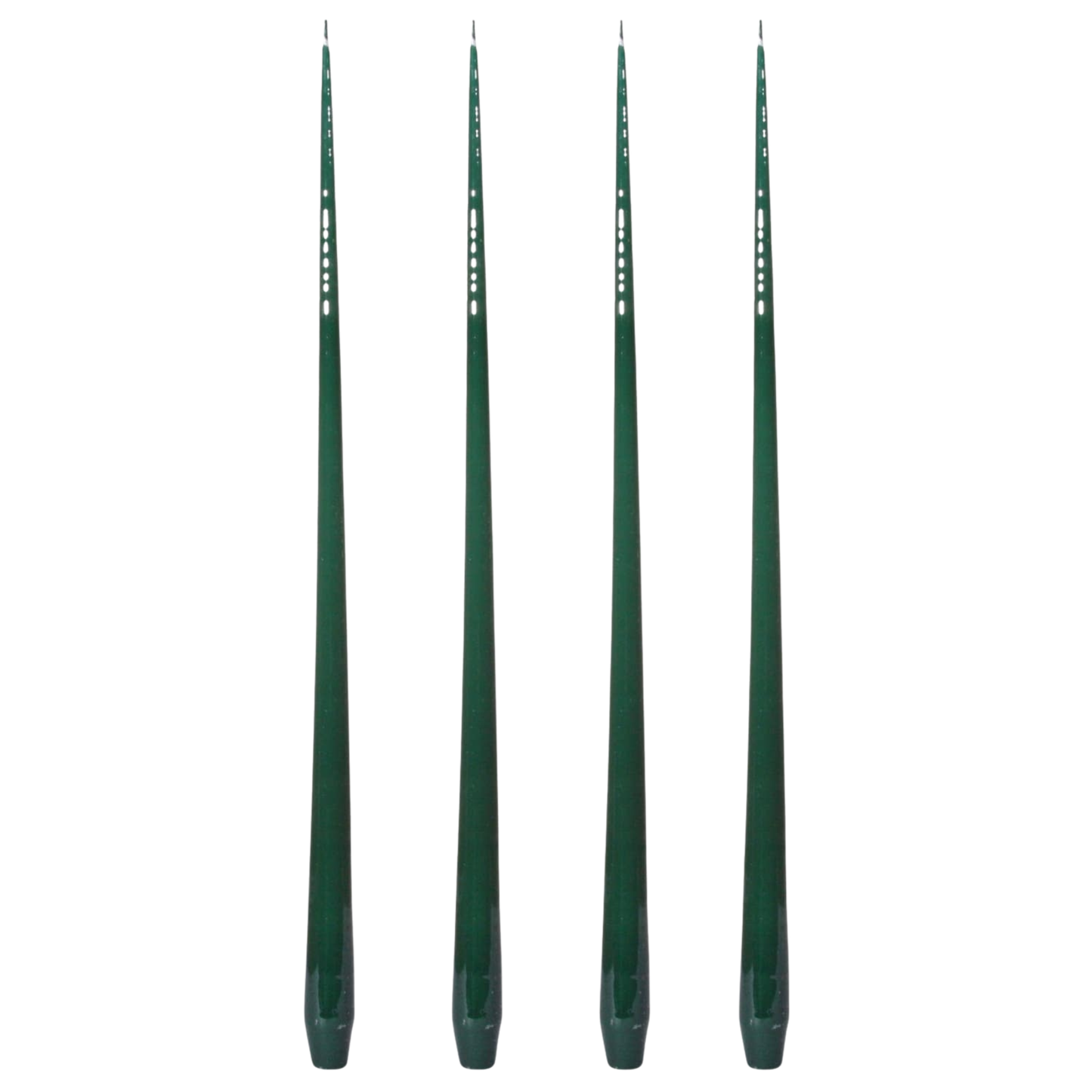 Aurora Tall Slender Taper Candles - Green