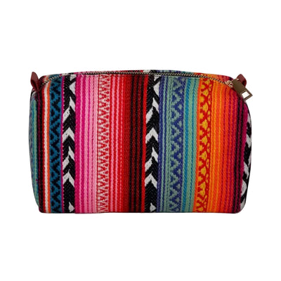 Southwestern-Inspired Travel Beauty Pouch, 8x3x5 Inch - Casa Amarosa