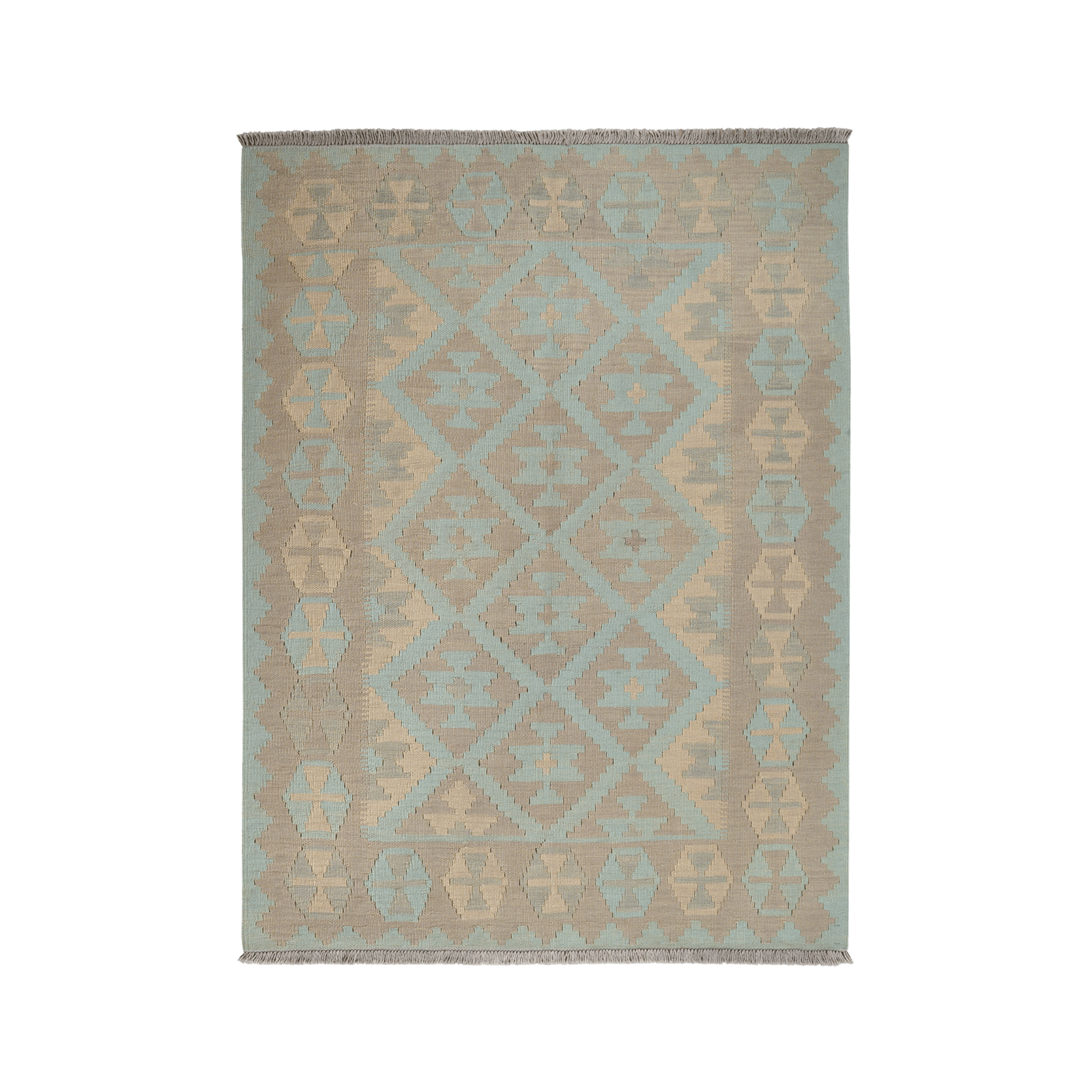 Kilim Gashgai Rug · Hand-Woven - Green, 170x127 cm