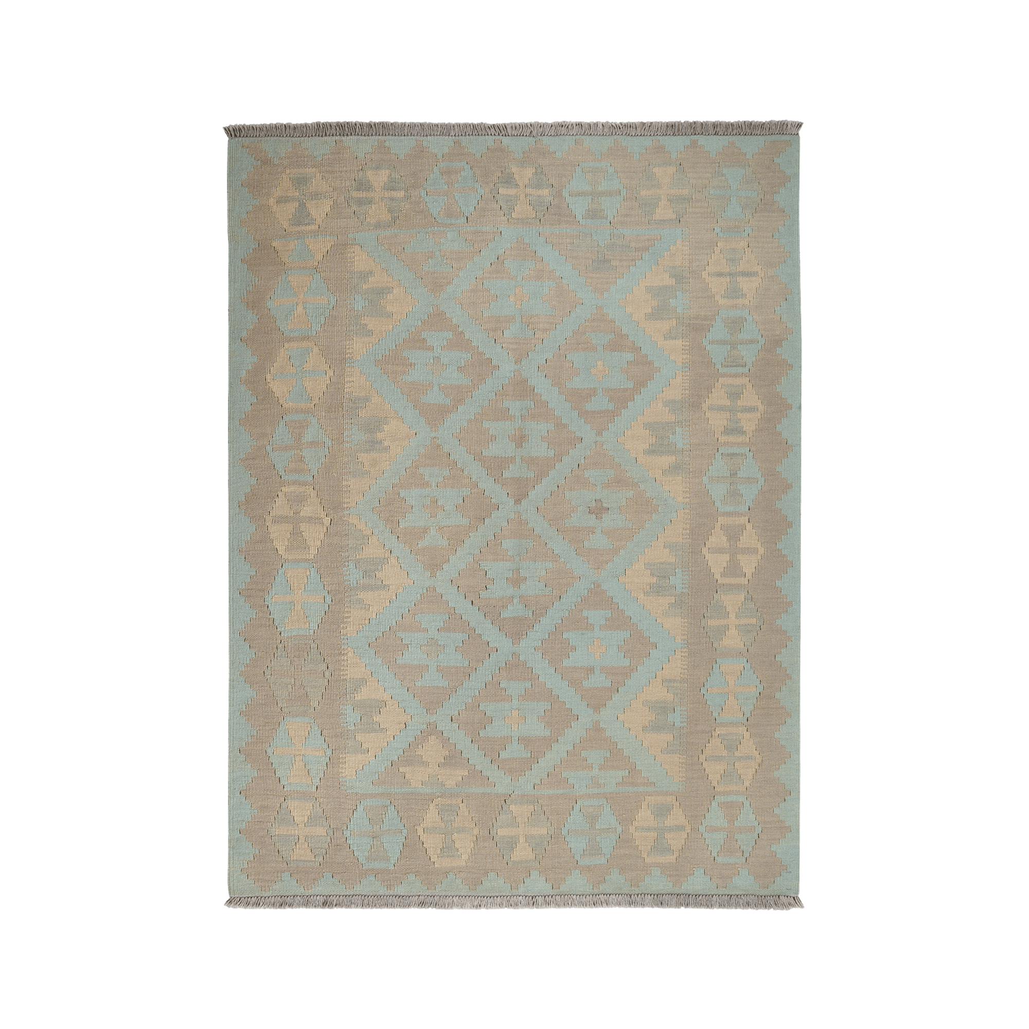 Kilim Gashgai Rug · Hand-Woven - Green, 170x127 cm