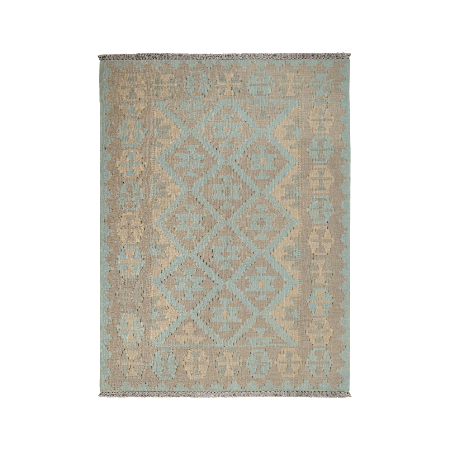 Kilim Gashgai Rug · Hand-Woven - Green, 170x127 cm