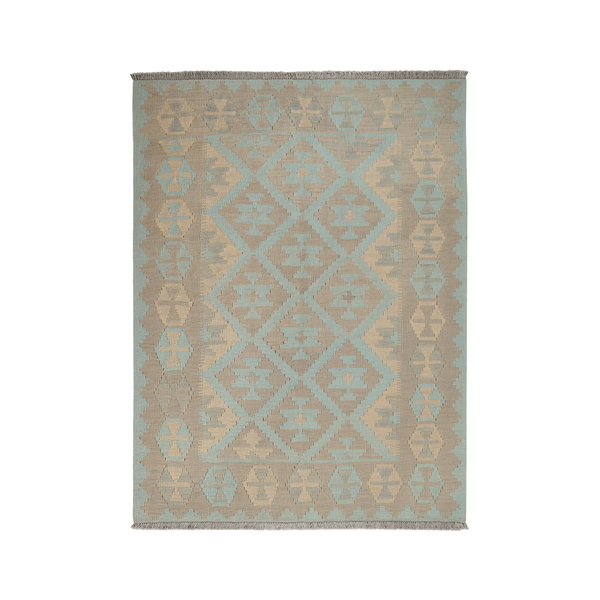 Kilim Gashgai Rug · Hand-Woven - Green, 170x127 cm
