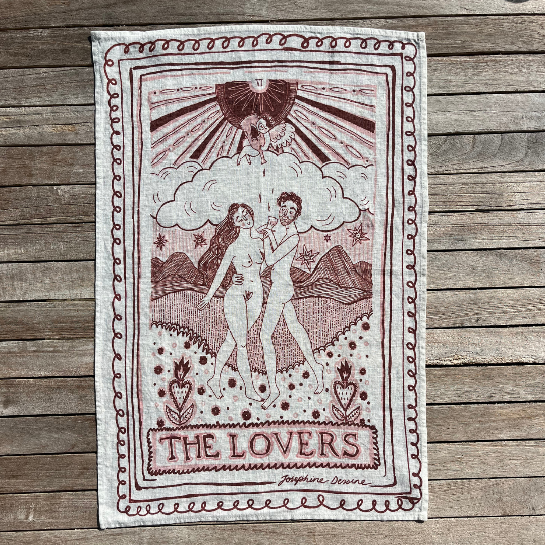The Lovers Tea Towel