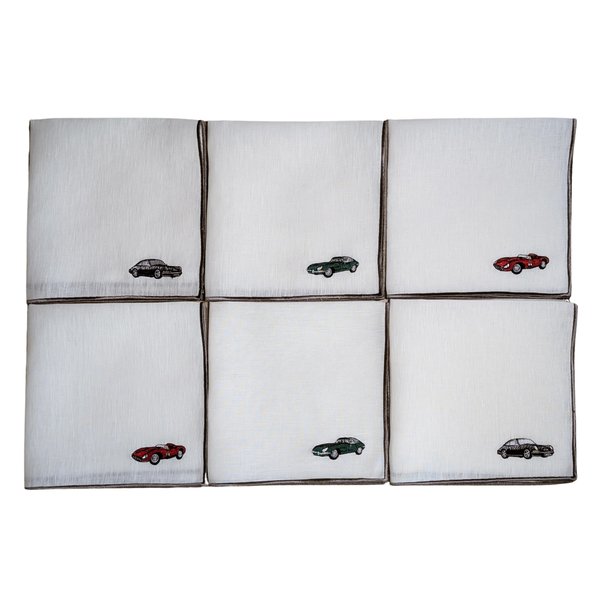 CARS - Cars Embroidered Table Napkins (set of 6)