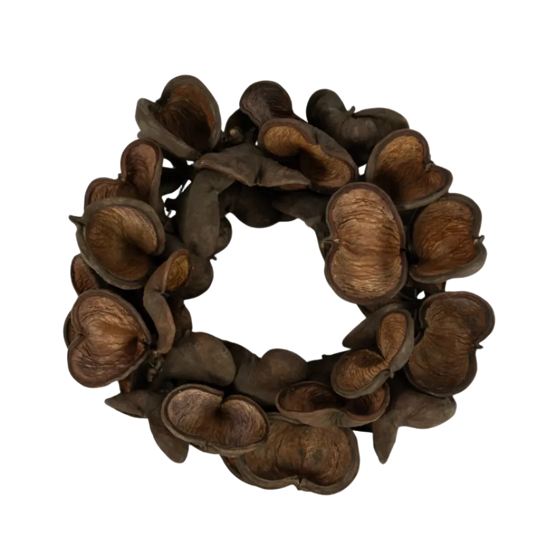 Coroa de Natal, Flores Pecan Secas Ø38 cm