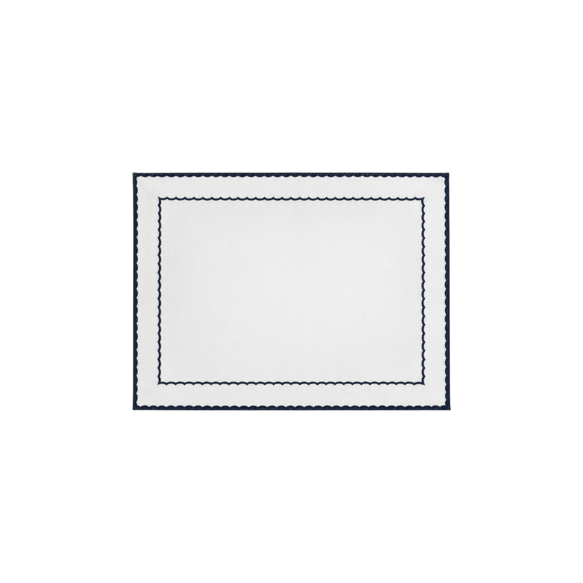 Avó Maria Aida Placemat, White with Blue