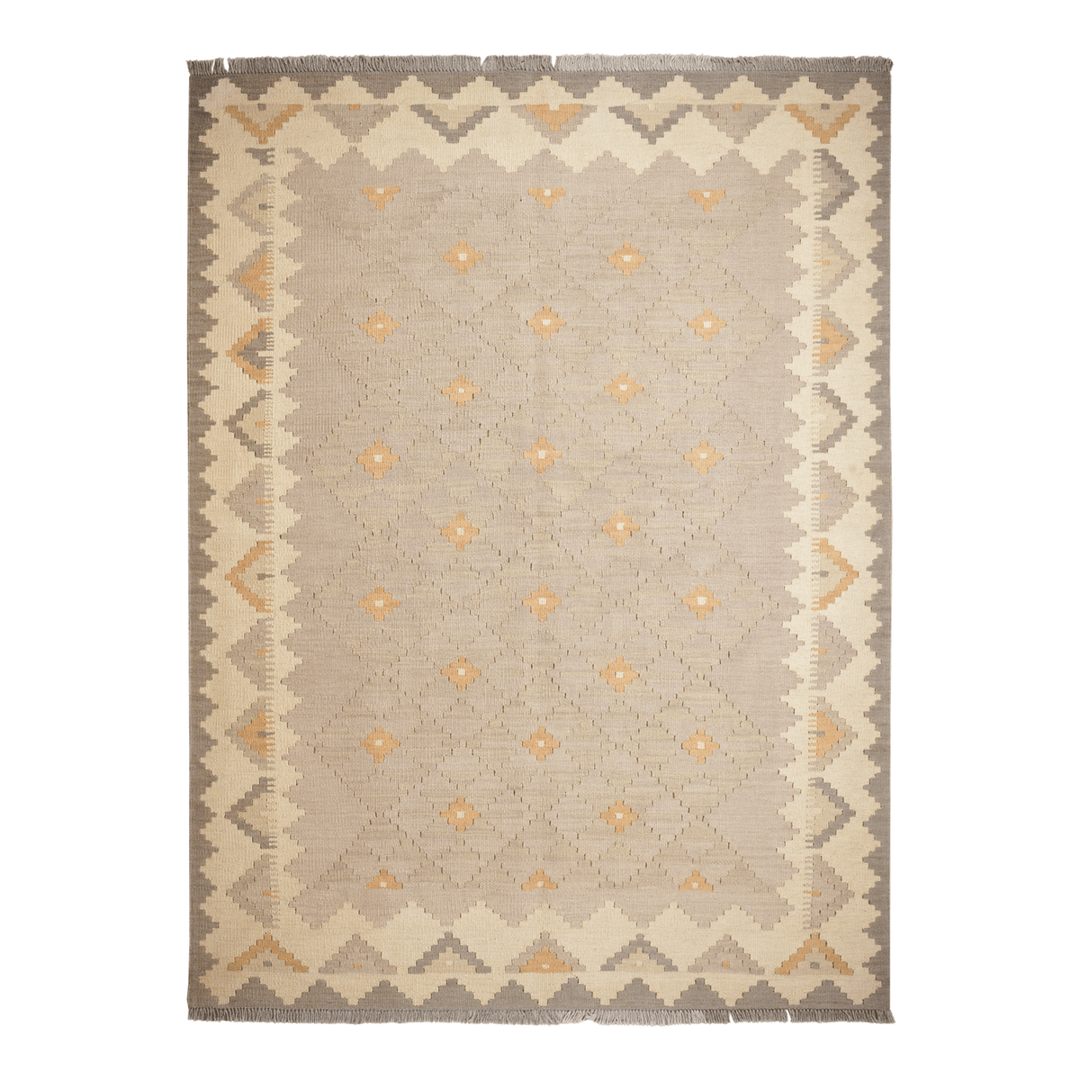 Kelim Gashgai Handwoven – Grey, 233 x 173cm
