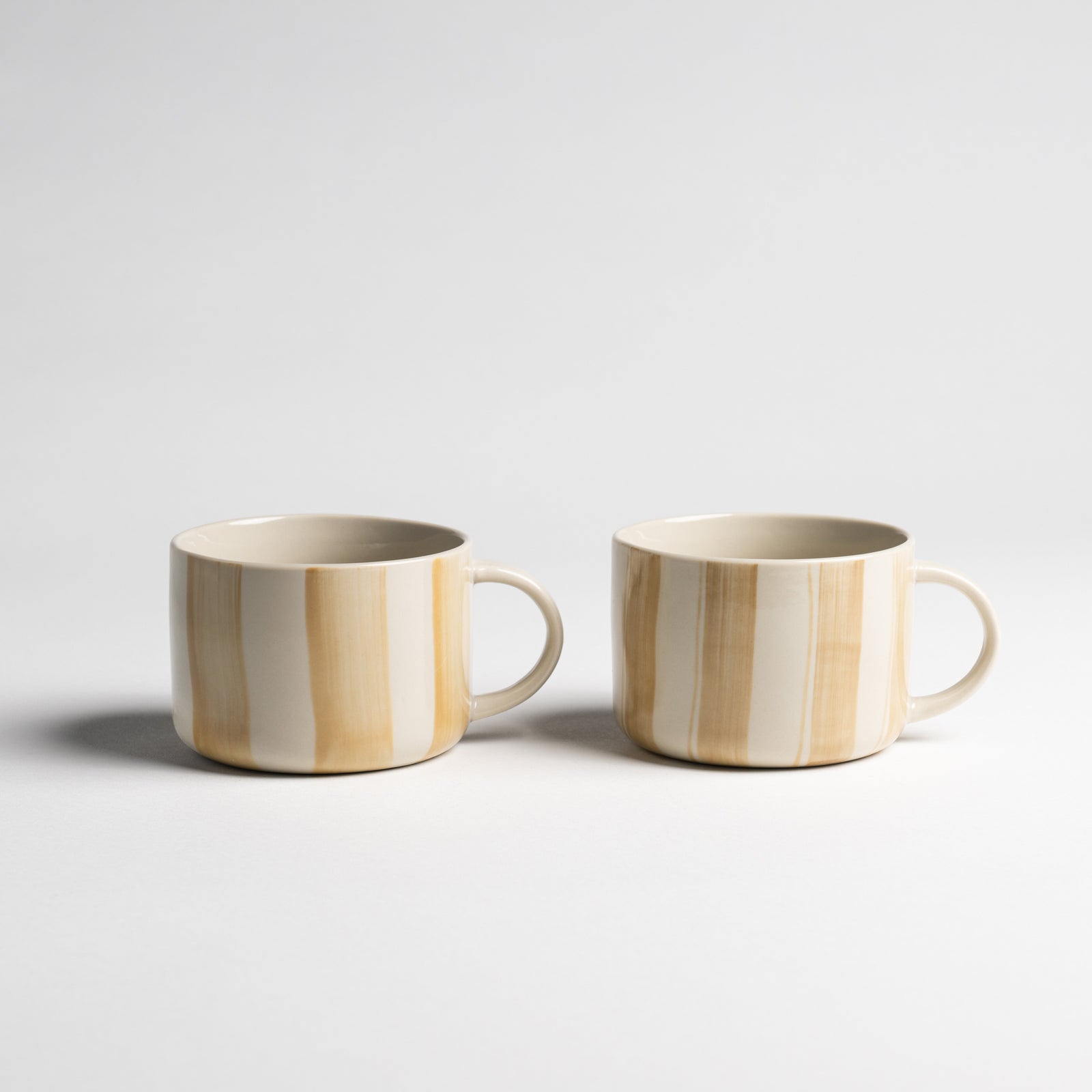 Cornflower Mug - Brushed Mustard Yellow - Large (Set of 2)