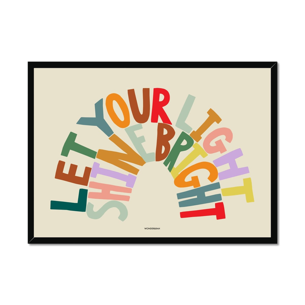 Rainbow Shine Bright Children's Print