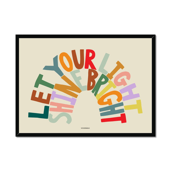 Rainbow Shine Bright Children's Print