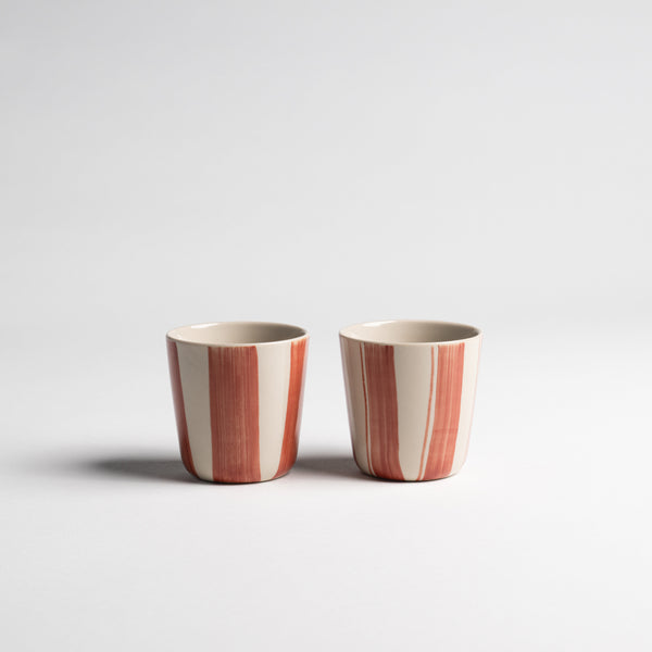 Cornflower Beaker - Brushed Berry Red - Small (Set of 2)
