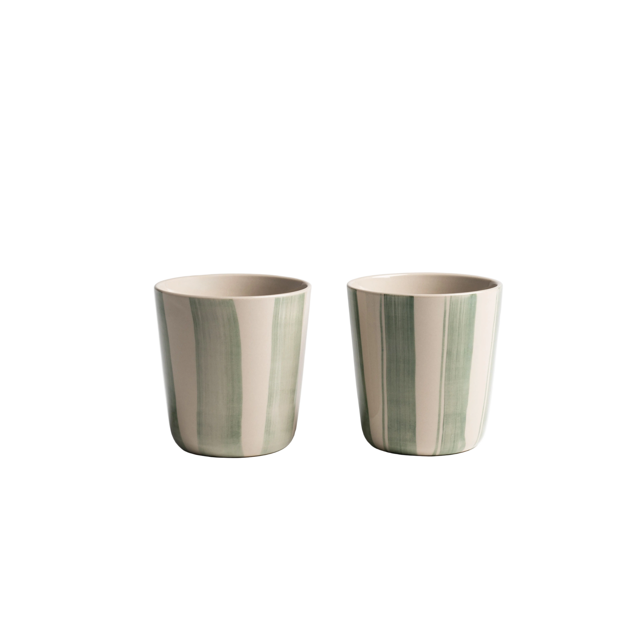 Cornflower Beaker - Brushed Sage Green - Large (Set of 2)