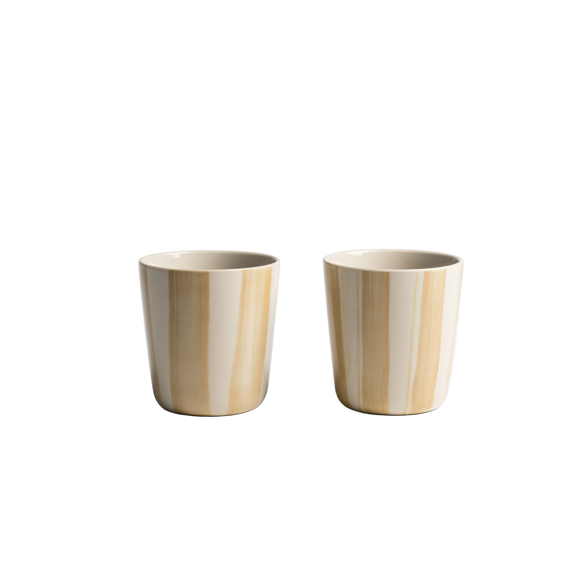 Cornflower Beaker - Brushed Mustard Yellow - Large (Set of 2)