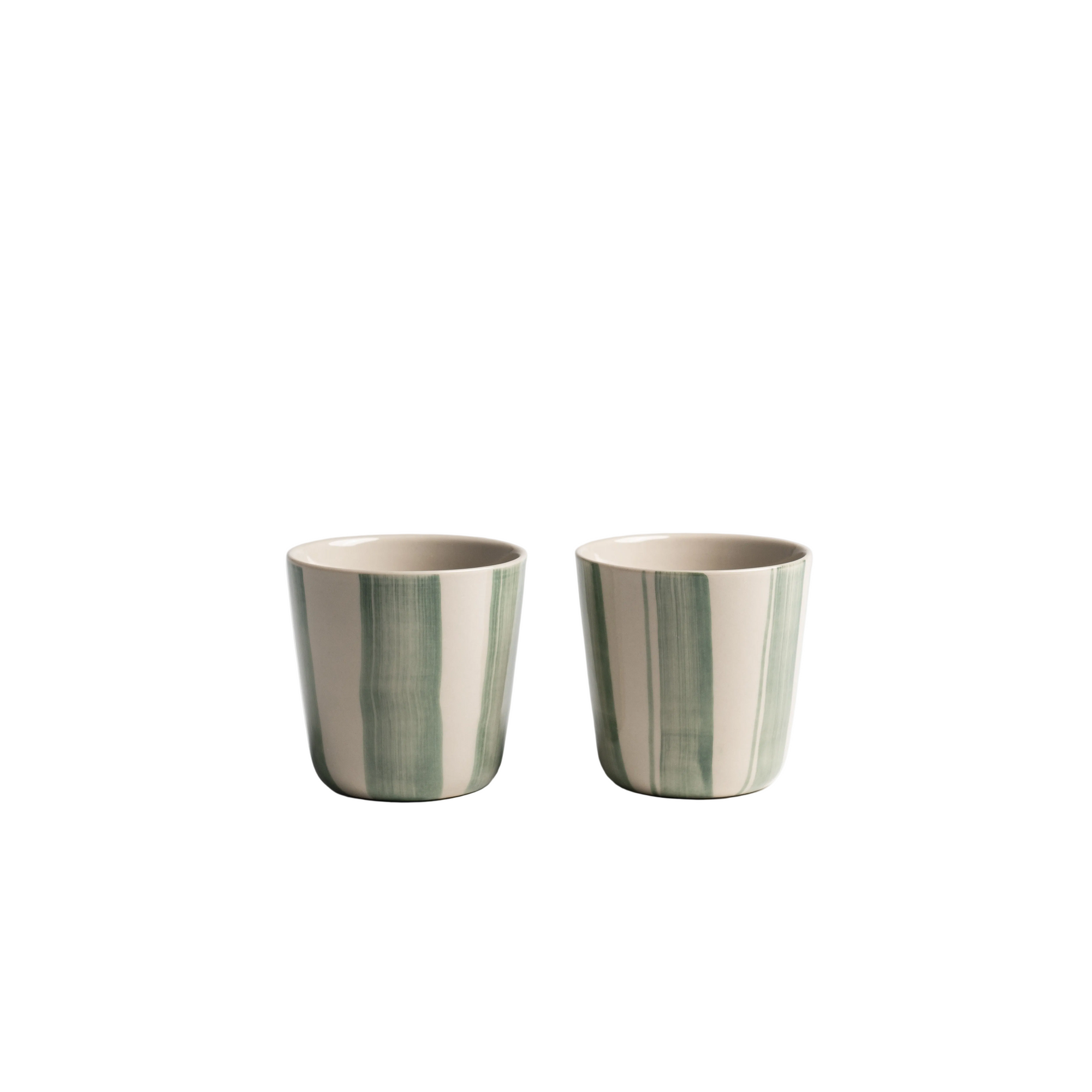 Cornflower Beaker - Brushed Sage Green - Small (Set of 2)
