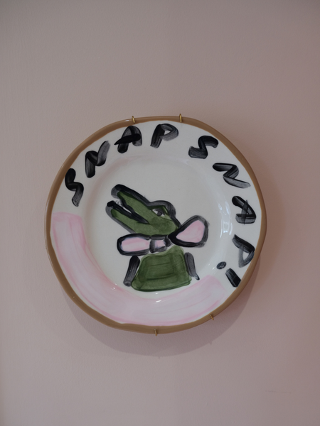 Personalised Pink Crocodile Decorative Plate