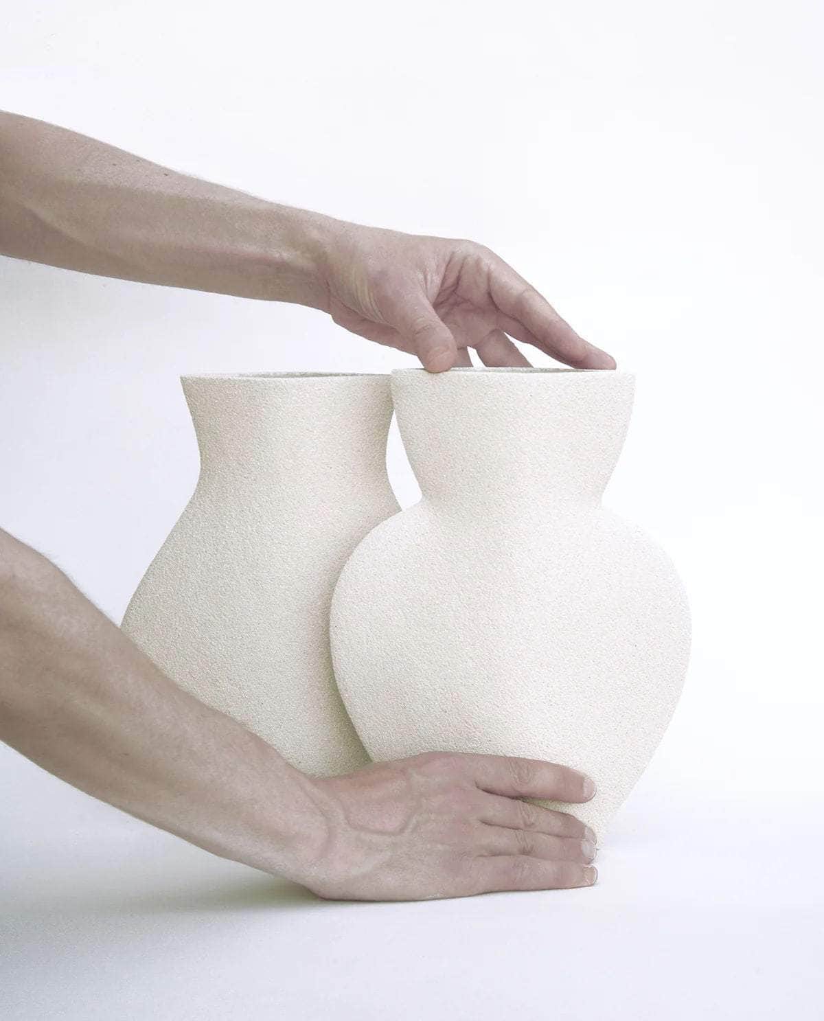 Ceramic Vase  ‘Amphora - White ’
