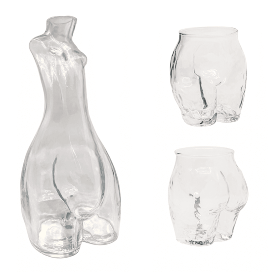 Tit for Tat Glass Carafe – Clear Bundle