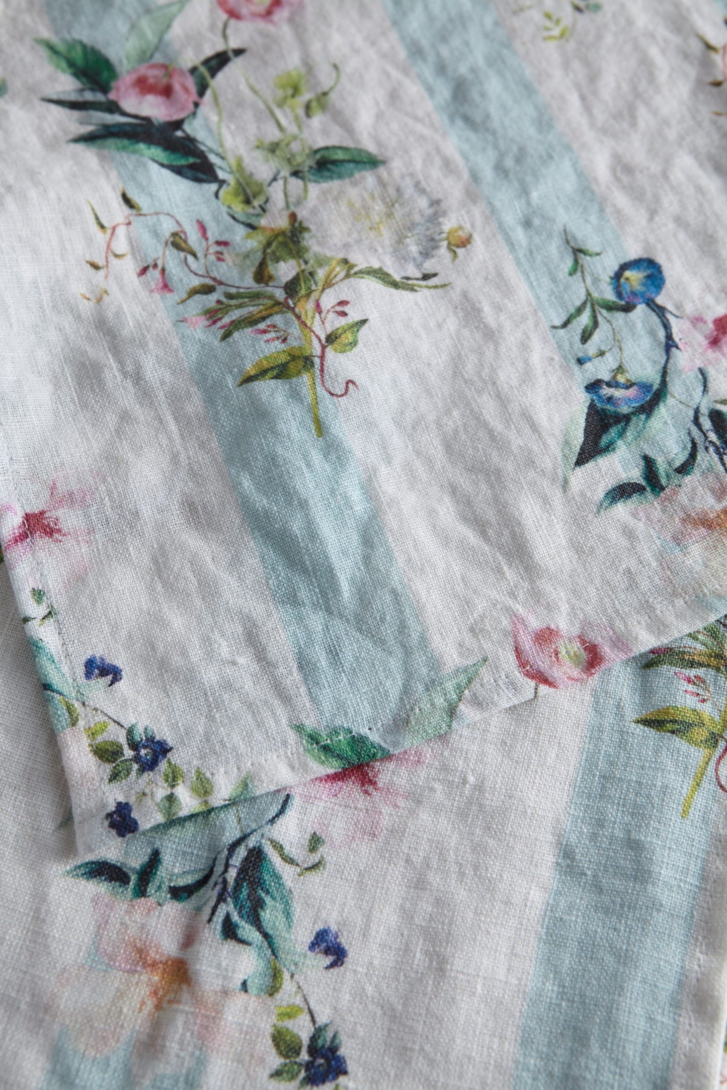 Flora Stripe Linen Napkin
