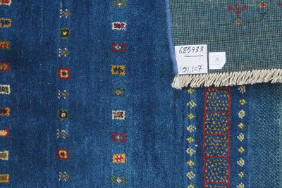 Gabbeh Sonnat · Handgeknüpft – Bunt, 151x107 cm, 100% Schurwolle | Ansicht 6
