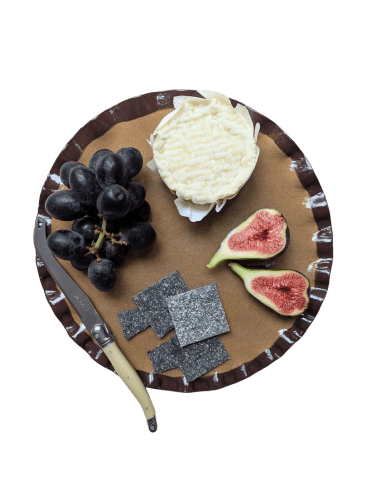 Chocolate Brown Edged Frill Platter