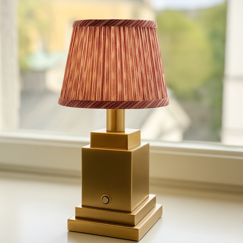 Athena Gold Rechargeable Table Lamp