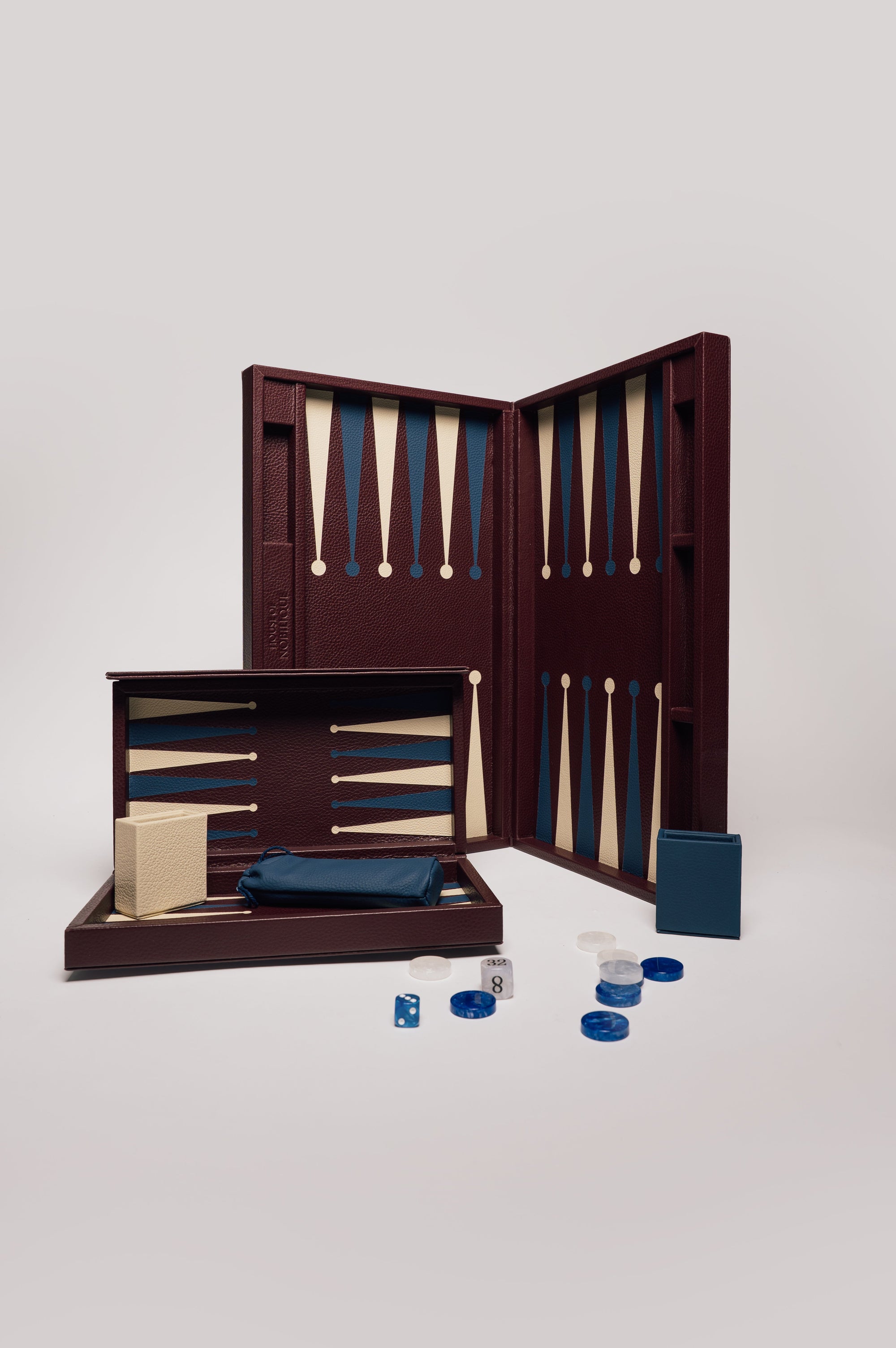 Big Backgammon Burgundy