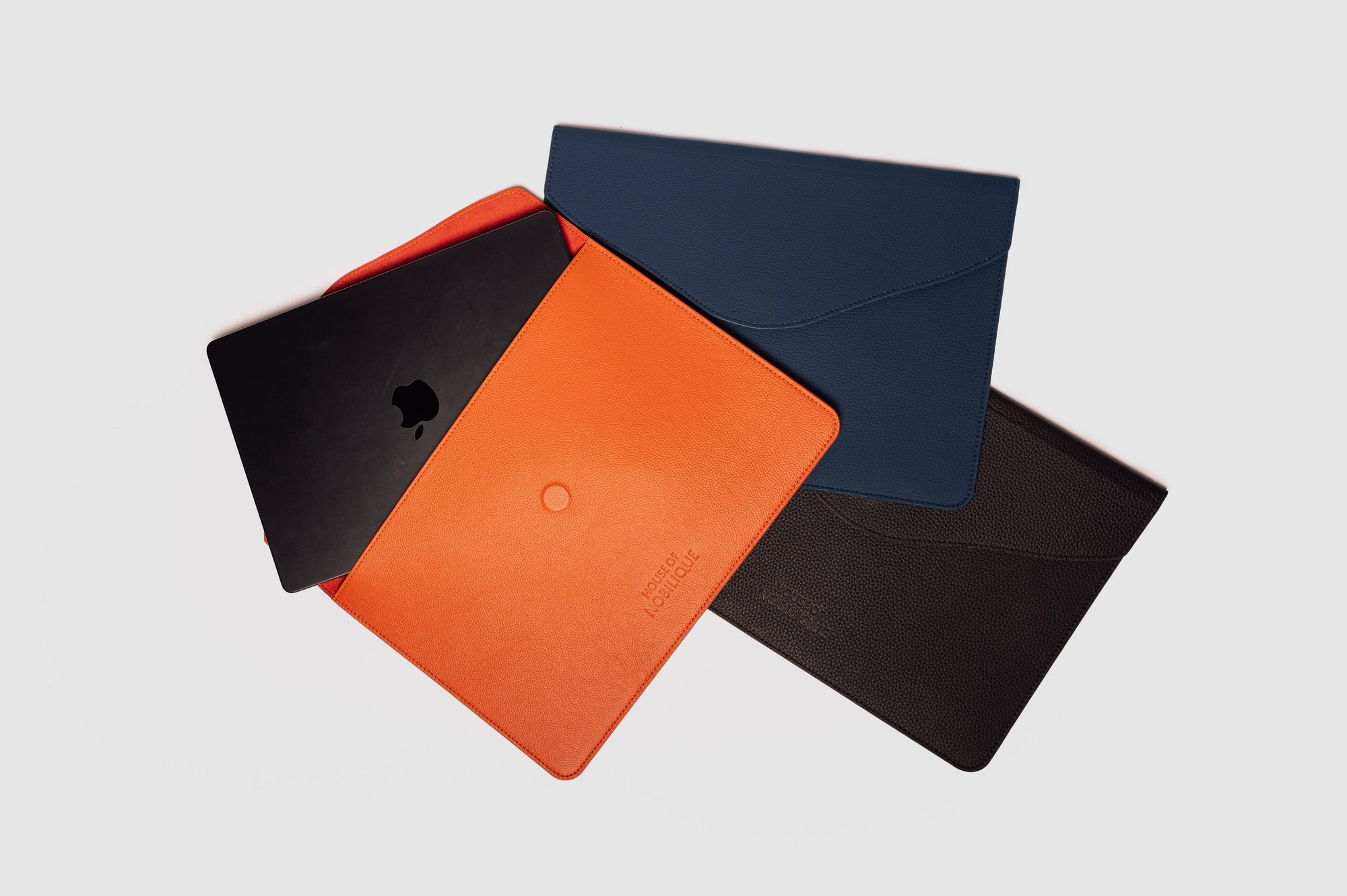 The Leather Envelope Sleeve Orange