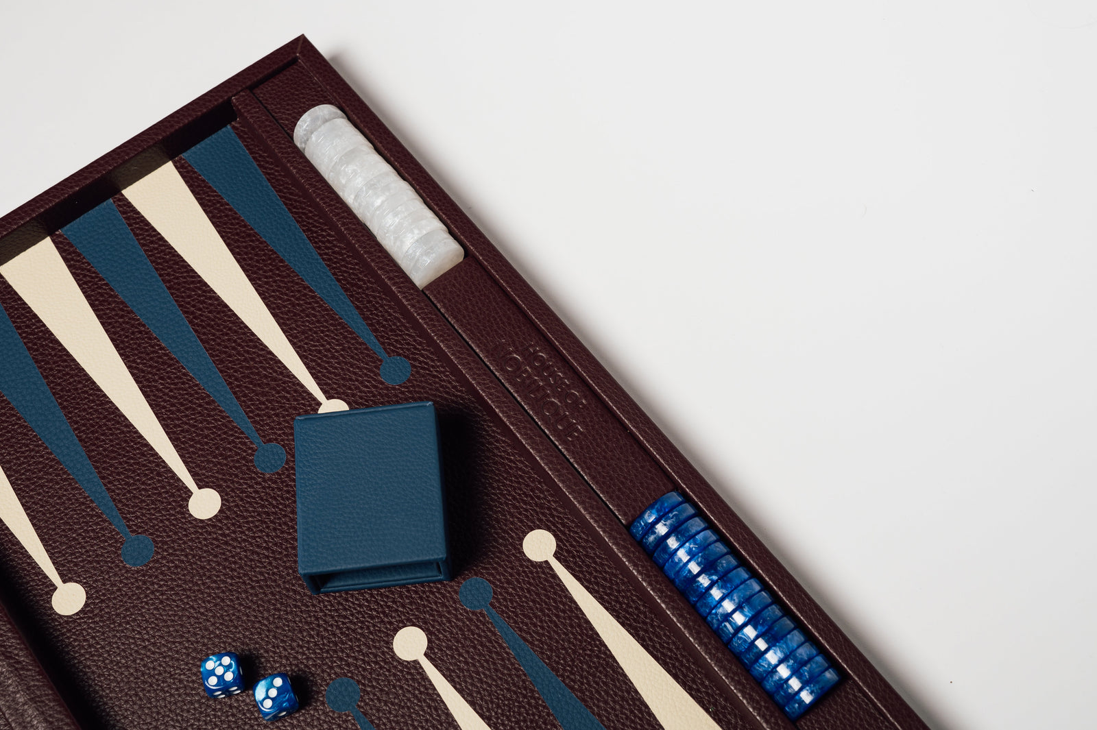 Big Backgammon Burgundy