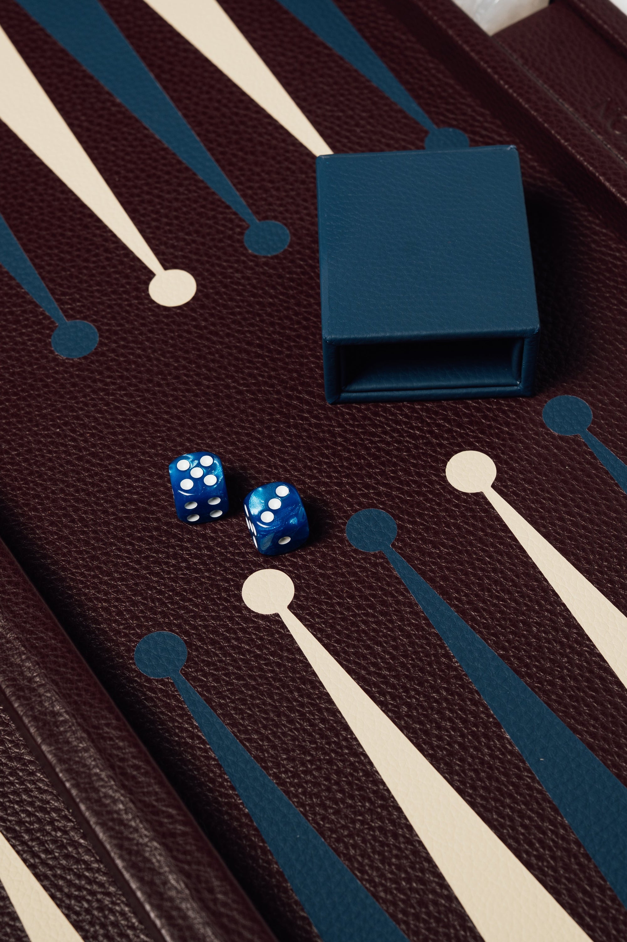 Big Backgammon Burgundy