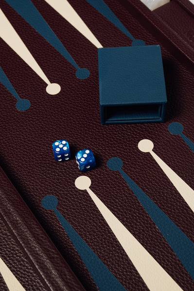 Big Backgammon Burgundy
