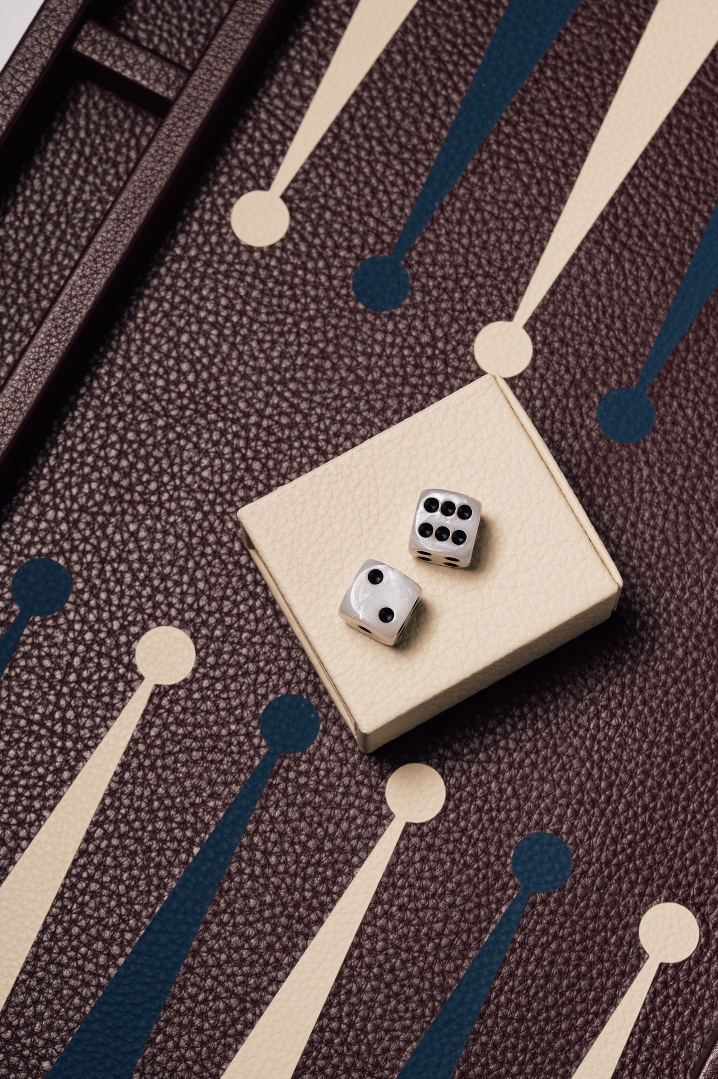 Big Backgammon Burgundy