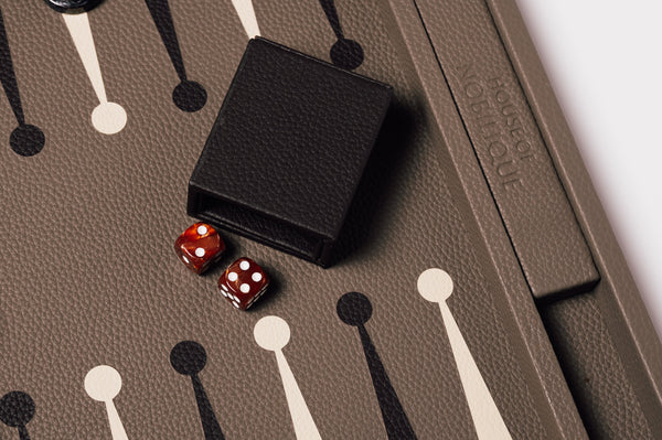 Big Backgammon Taupe