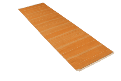 Kelim Afshar — Handmade, 60x218 cm, Yellow, 100% Virgin Wool | View 4