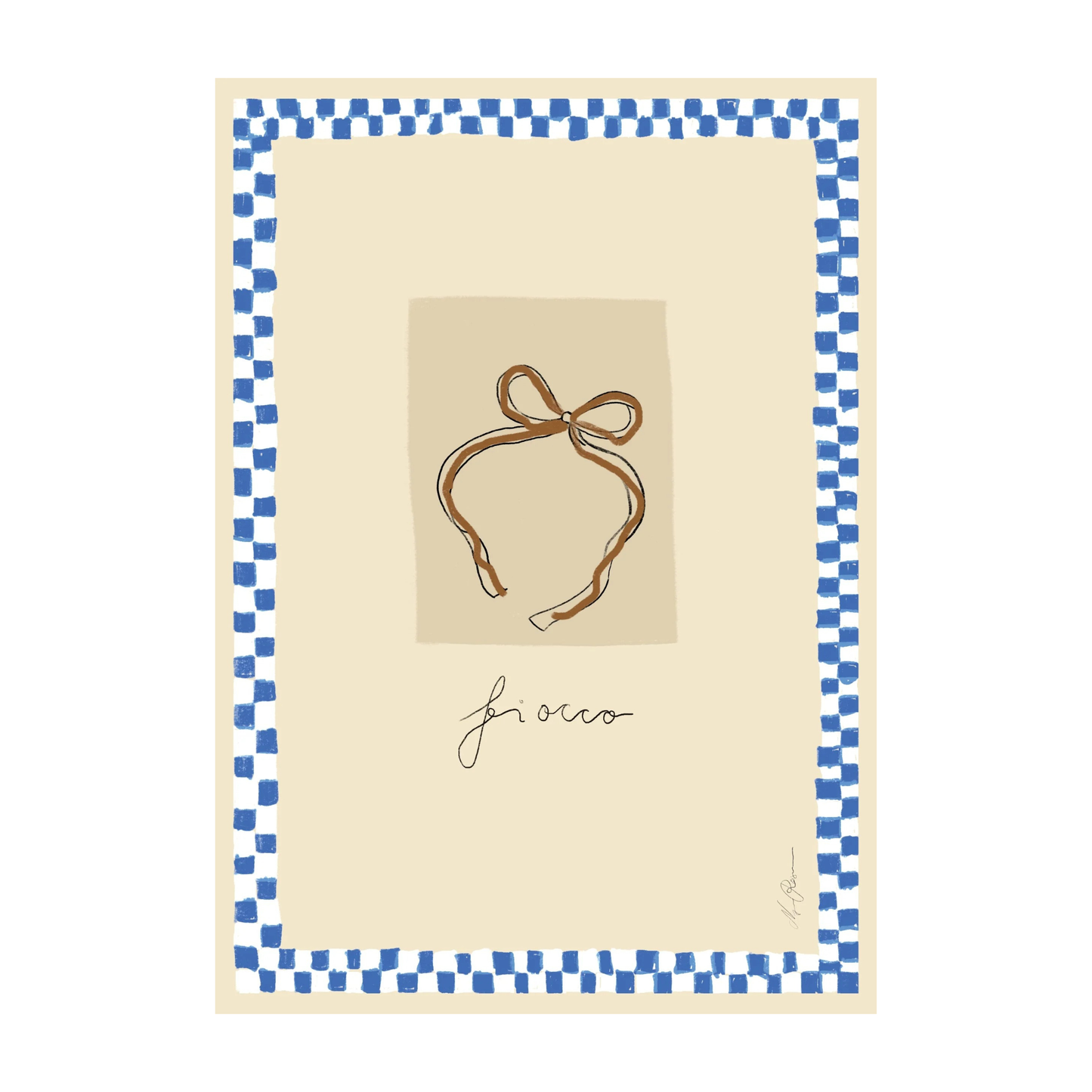 Oggetto Fiocco Print