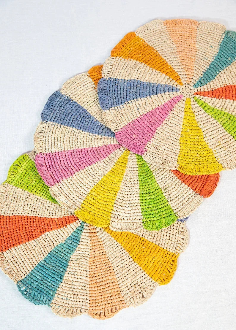 multicolor table mat