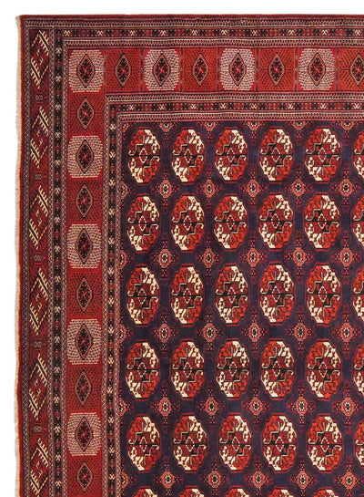 Turkman — Hand-knotted, 289x390 cm, Blue, 100% Virgin Wool | View 3