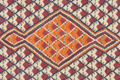 Kelim Senneh — Handmade, 60x90 cm, Beige, 100% Virgin Wool | View 5