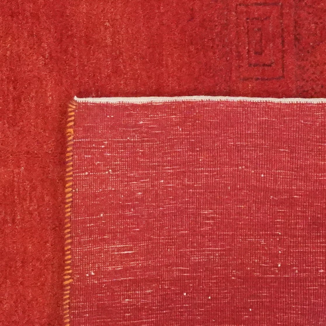 Rizbaf · Handgeknüpft – Rot, 189x155 cm, 100% Schurwolle | Ansicht 6