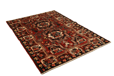 Bakhtiar — Hand-knotted, 138x204 cm, Red, 100% Virgin Wool | View 4
