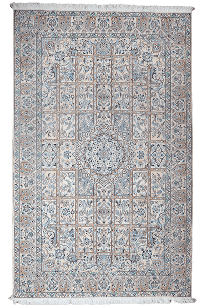 Nain 9La — Hand-knotted, 146x235 cm, Beige, 100% Virgin Wool | Main view