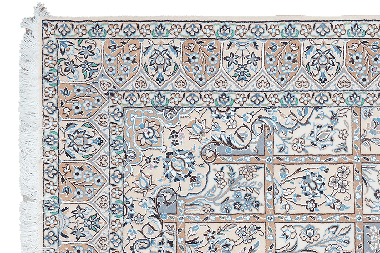 Nain 9La — Hand-knotted, 146x235 cm, Beige, 100% Virgin Wool | View 3