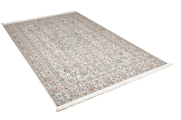 Nain 9La — Hand-knotted, 146x235 cm, Beige, 100% Virgin Wool | View 4