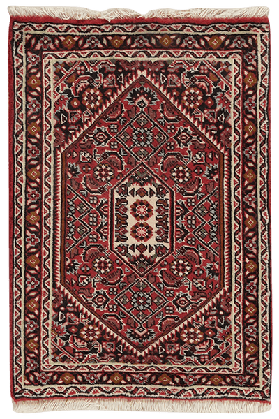 Bidjar Zandjan — Hand-knotted, 44x63 cm, Blue, 100% Virgin Wool | Main view